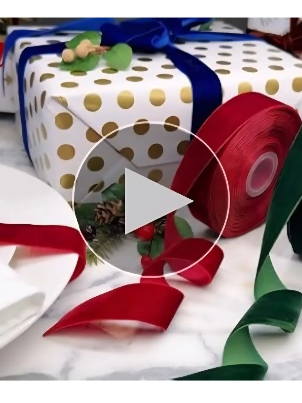 Velvet Ribbon Trio - Green, Red, Black. 1 inch rolls. NWT.
